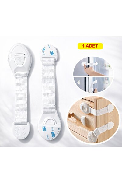demethome 1 ADET Çocuk Bebek Güvenlik Çekmece Dolap Kapak Karavan Kilidi 3m Y...