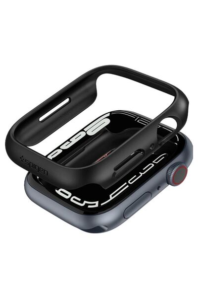 Spigen Λεπτή θήκη, μαύρο - Apple Watch 7 45mm