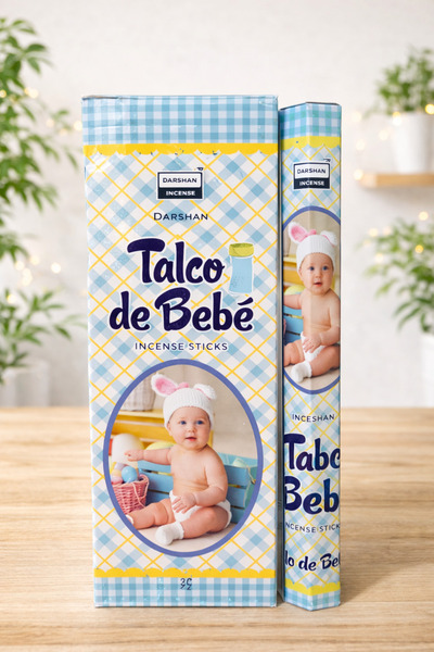 shop Darshan Incense Bebek Pudrası Koku Aromalı Çubuk Tütsü 20 Adet 1 Paket