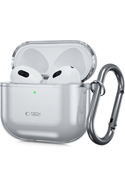 Tech-Protect Flexair Θήκη Σιλικόνης σε Γκρι χρώμα για Apple AirPods 4