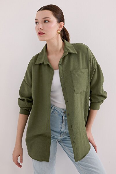 Hiccup Bdart Buttoned Linen Blend Shirt