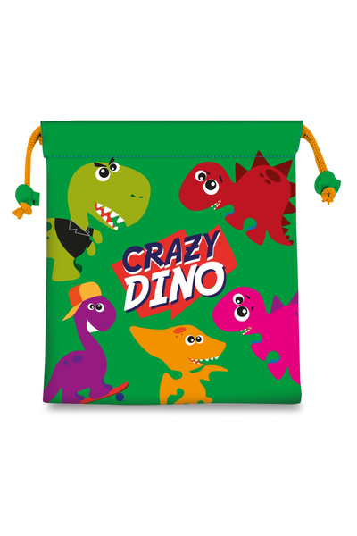 KIDSEUROSWAN Τσάντα φαγητού, Crazy Dino, 22x24 εκ. Πράσινο
