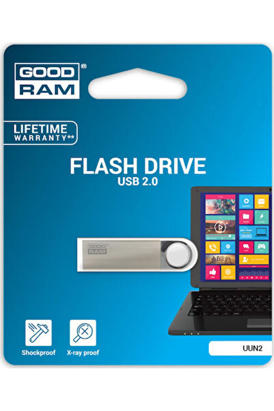 Goodram UUN2 64GB USB 2.0 Στικάκι Ασημί