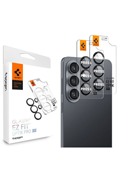 Spigen Γυαλί tR EZ Fit Optik Pro HD 2 Pack, μαύρο - Samsung Galaxy S26