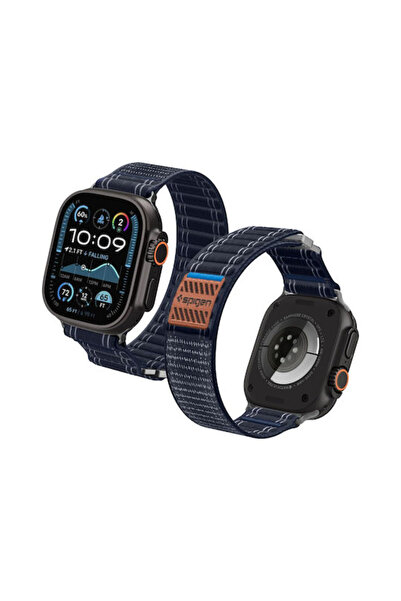 Spigen Υφασμάτινο λουράκι μπλε (Apple Watch 44/45/46mm/Ultra 49mm)