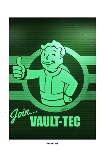 Pixaflair - Fallout - The Pip-Boy (Personal Information Processor) - Tablo - Çerçevesiz Film Poster