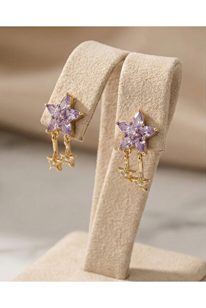 XUPING JEWELRY YİLDİZ DETAYLI ZARİF KÜPE