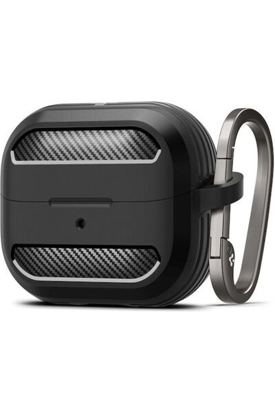 Spigen Ανθεκτική Θήκη Σιλικόνης με Γάντζο σε Μαύρο χρώμα για Samsung Galaxy B...