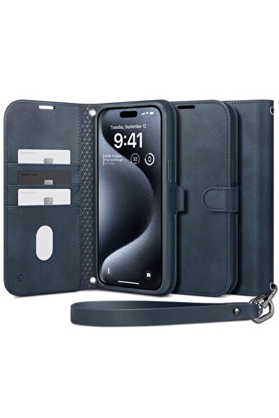 Spigen Wallet S Pro, ναυτικό μπλε - iPhone 15 Pro Max