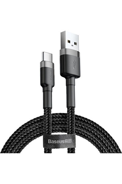 Baseus Cafule Πλεγμένο Καλώδιο USB 2.0 USB-C Αρσενικό USB-A Μαύρο 2μ CATKLF-CG1