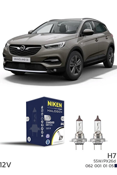 Sosyal Çarşı OPEL GRANDLAND X 2017-2023 KISA FAR AMPULÜ H7 HALOJEN AMPUL 12V ...