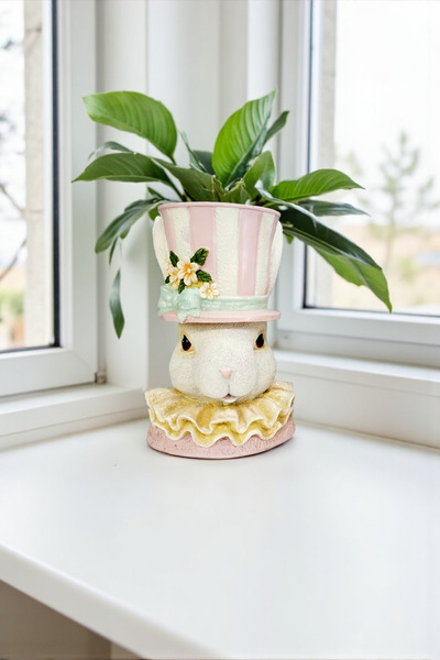Harmoni Art Home Decor Dekortif Tavşan Saksı