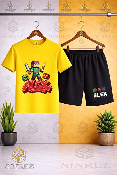 SİNREZ Tricou pentru copii unisex ALEX ALEVLİ TORCH cu imprimeu special, cu g...
