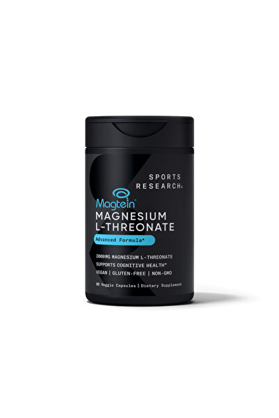 Sports Research Magtein Magnesium L-Threonate Advenced Formula 2000mg - 90 Ve...
