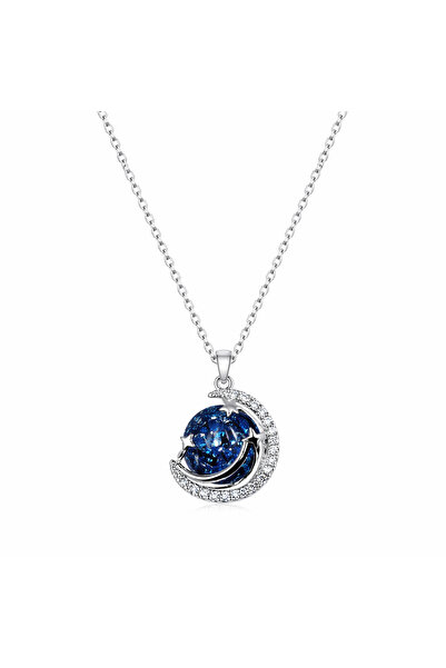 Sjour Leaf Chain, Planet Steel Women's Necklace 40+5 cm Gold Stainless Steel ...