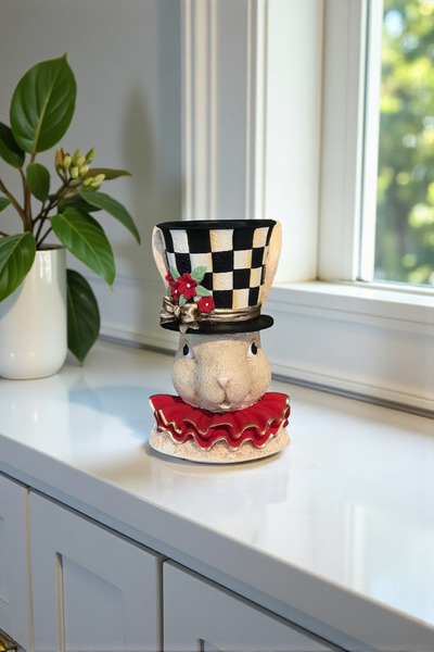 Harmoni Art Home Decor Dekortif Tavşan Saksı