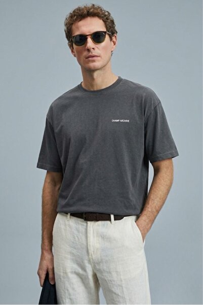 The Champ Clothing Ανδρικό μπλουζάκι oversize CHAMP ARCHIVE με στάμπα και σχέ...