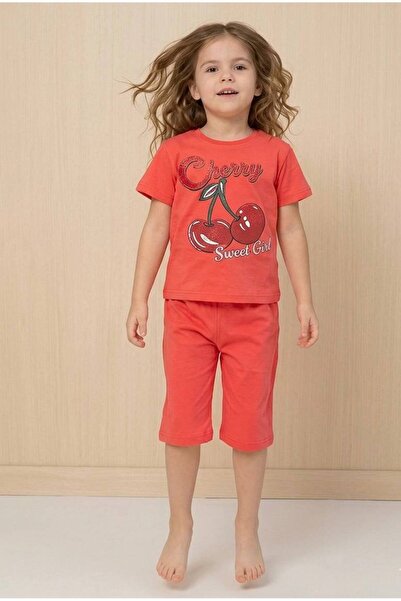 Milanlı Kids Girl's Top and Bottom Cotton Summer Set