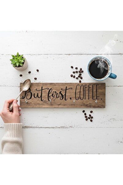 POSTOTTO DESIGN STUDIO Ahşap Kahve Fincanı - Kupası Askısı - Rafı