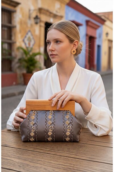 JOPHIEL ATELIER Bahram Petite - Embroidered Portfolio Bag, Handbag, Chain Sho...