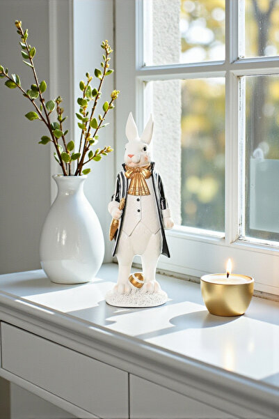Harmoni Art Home Decor Dekoratif Erkek Tavşan Biblo