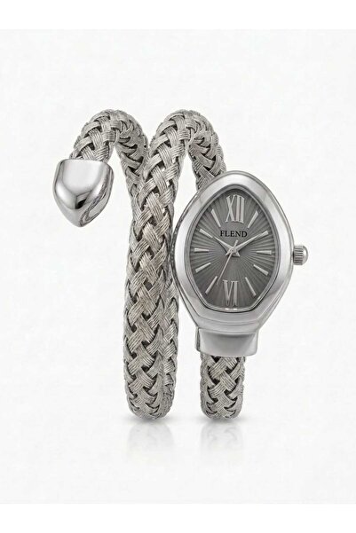 LOLLY STORE Serpenti Silver Watch with Smoky Gray Dial