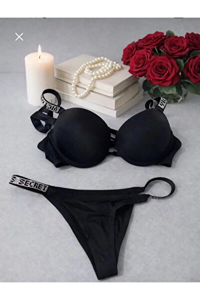 MODELLİFE ΜΑΥΡΟ ΣΕΤ ΣΟΥΤΙΕΝ ΜΕ ΠΕΤΡΑ VIP, ΜΕ ΜΙΣΗ ΣΤΗΡΙΞΗ, ΜΕ ΕΝΘΕΣΜΕΝΑ ΕΝΘΕΤ...