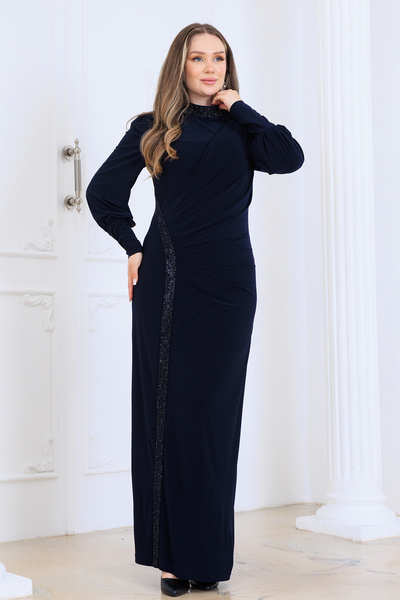 Raika Moda Taş Detaylı Yeni Sezon Şık Tesettür Abiye - Eleni Model