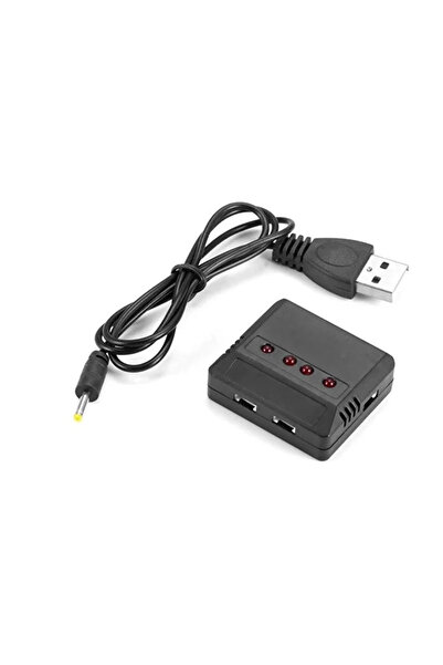 NARİTA NRT-30123 5 Portlu Çoklu Lipo Pil Şarj Cihazı (RC Drone Uyumlu) USB Ka...