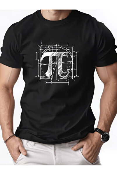 gencerco Pi Pattern Printed Premium Oversize T-Shirt