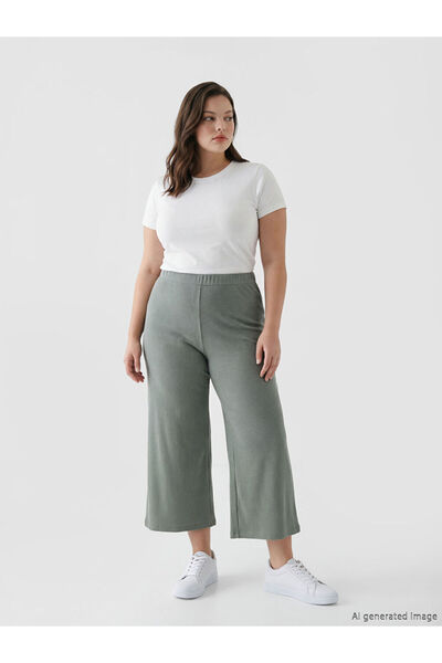 LC Waikiki Esvab • Modern & Distinctive Women's Striped Trousers with Waist D...