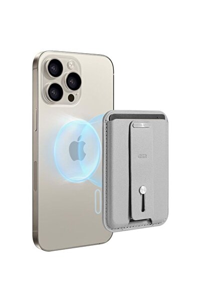 ESR HaloLock MagSafe Λαβή Πορτοφολιού με Θηλιά Δαχτύλου Γκρι Τιτάνιο