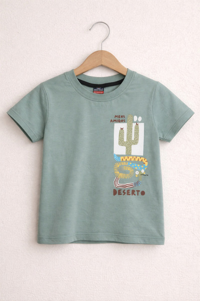 Zuzu Boy's Summer 2-Piece Set Comfortable Stylish Daily Combination Set with Shorts