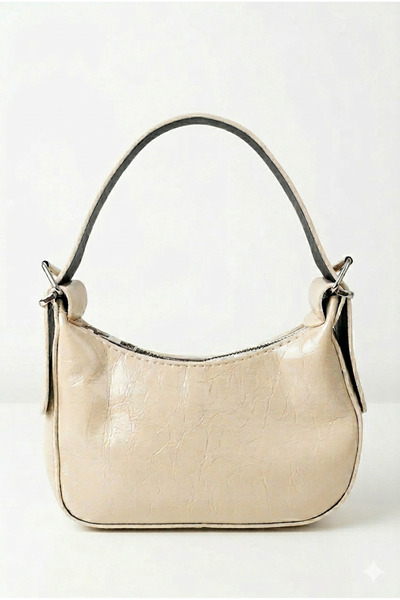 vattara Γυναικεία τσάντα μπαγκέτα, γυαλιστερή δερμάτινη τσάντα ώμου, κομψή τσ...