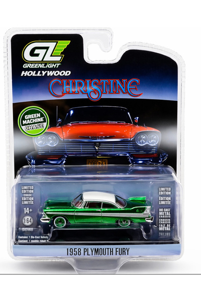 Greenlight Collectibles Hollywood Christine 1958 Plymouth Fury Green Machine ...