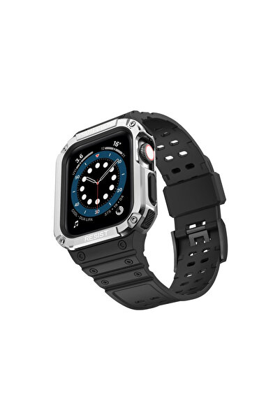 Generic Brand Watch 42mm Kr401 Silicone Cord - Black-Silver