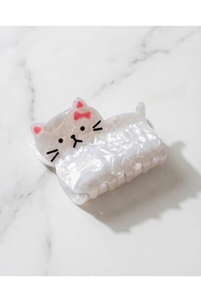 Portakal Esintisi Miaw Cat Motif Bone Buckle