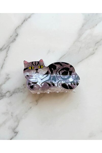 Portakal Esintisi Miaw Cat Motif Bone Buckle