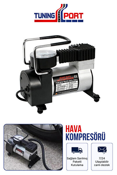 TuningPort Metal Kompresör Yüksek Basınçlı Havalı Korna Uyumlu Dayanıklı Komp...