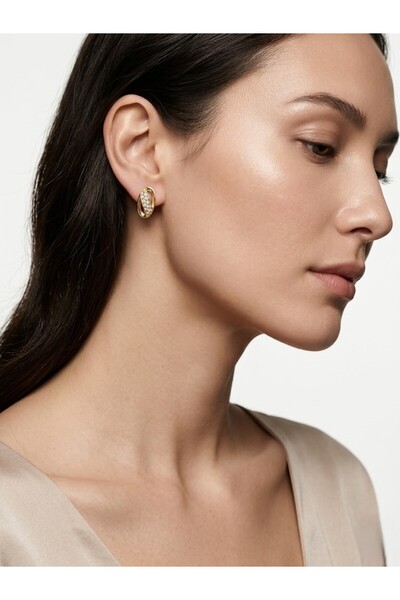 Lumora Stone Detailed Gold Plated Earrings