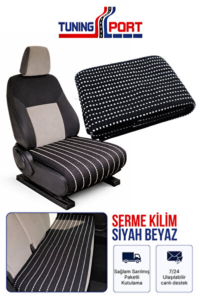 TuningPort 3’lü Araç İçi Serme Kilim Seti Kaymaz Taban Universal Kilim