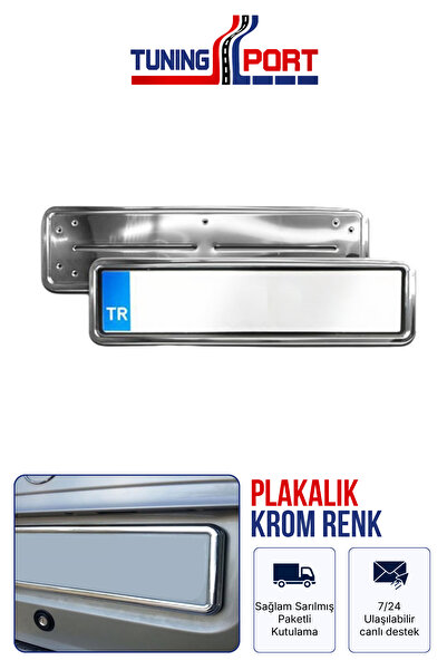TuningPort Hummer Plakalık Krom Yazılı Araç Plaka Çerçevesi Şık Tasarım