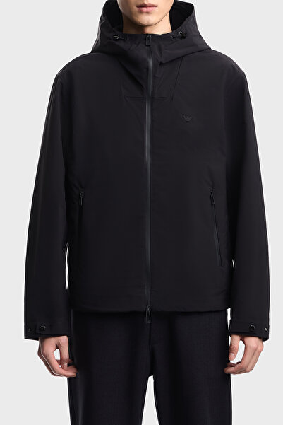 Emporio Armani Regular Fit Logo Hooded Coat Men's Coat Em004950 Af23538 Uc001