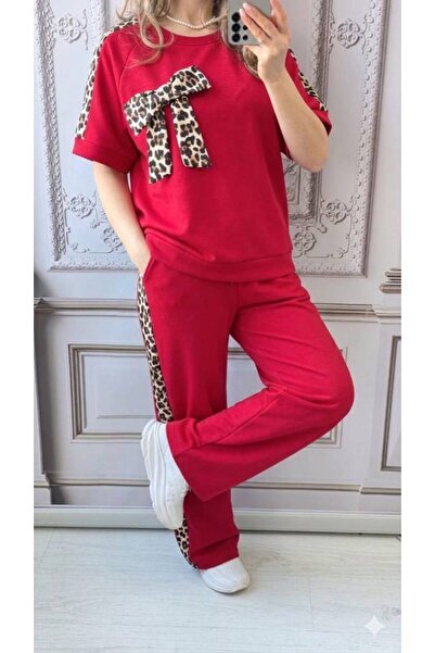 styleFlex Women's tracksuit made of elastic viscose, with applied bow and ani...