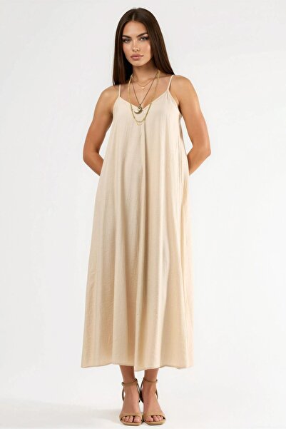 Hiccup BUSEM V-Neck Midi Dress
