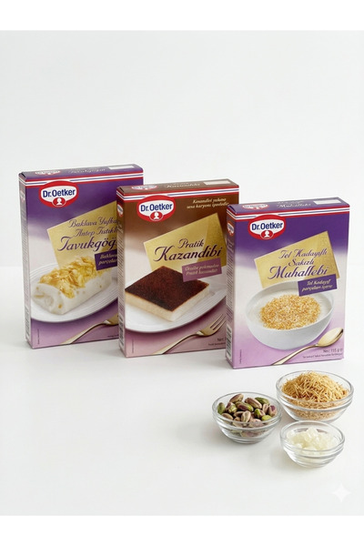 Dr. Oetker Geleneksel Sütlü Tatlı Seti (3'lü Paket)