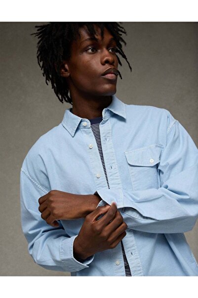 AMERICAN EAGLE AE Everyday Relaxed Fit Oxford Shirt