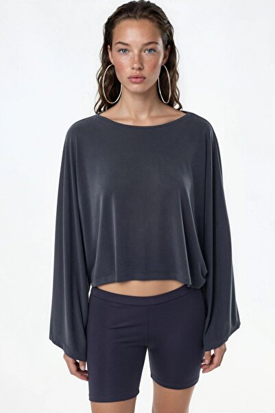 Hiccup Busem Relaxed Fit Boat Neck Blouse