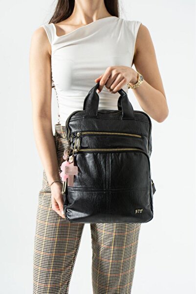 Baginn Vegan Leather Women's Backpack Laptop-Document Backpack 33*25 cm with ...