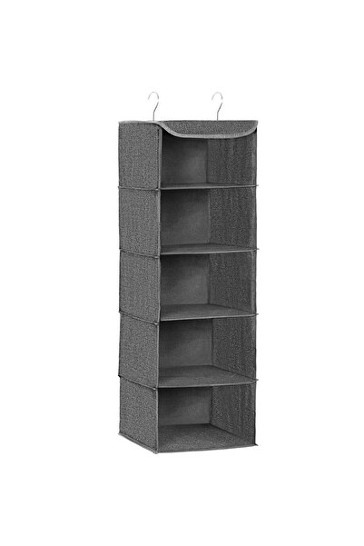 Brius Raft suspendat organizator pentru dulapuri, pliabil, textil, 30x30x90cm...